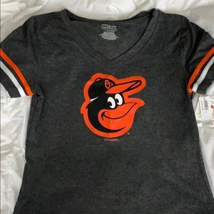 NWT Women’s Baltimore Orioles V-neck T-shirt.